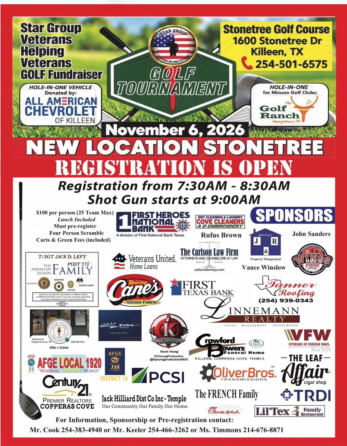 2026 SGVHV Golf Tournament 