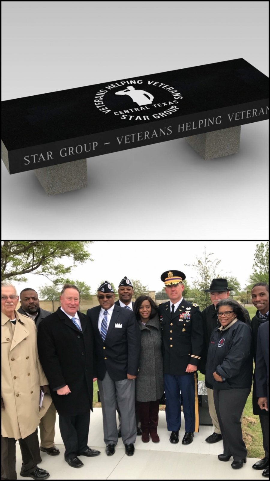 2018 dedicates Memorial Bench to Veterans Cemetery 